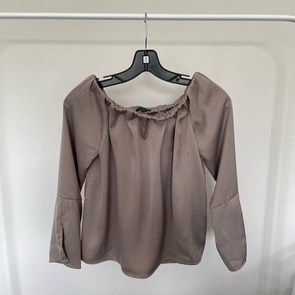 Dynamite Tops - Dynamite Off the Shoulder Satin Top